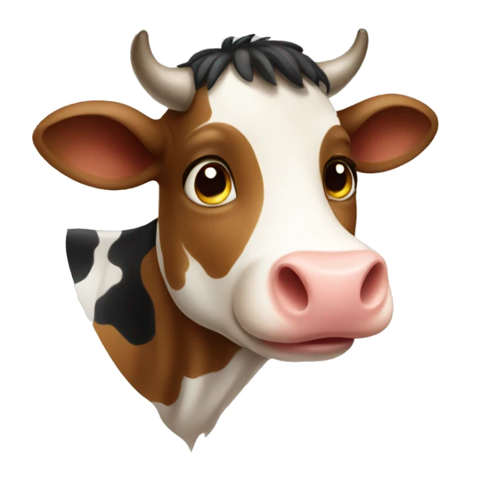 Cute cow sticker