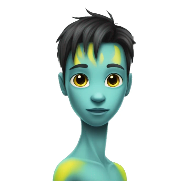 na'vi human teen hybrid boy tail sticker