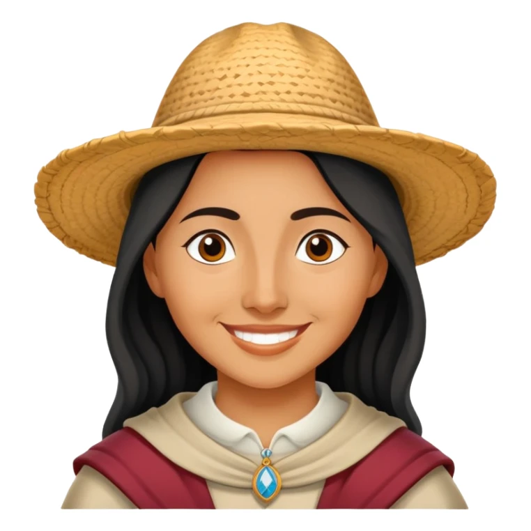 concha del Camino de Santiago con una peregrina sticker