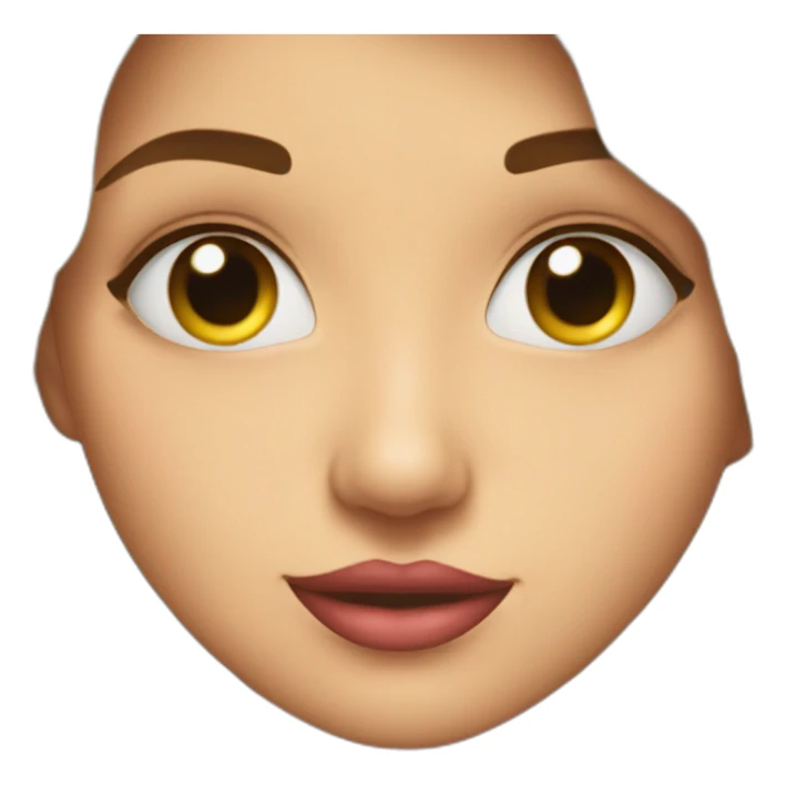 A lit of kisses in a gril sticker