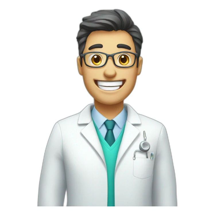 happy dentist sticker