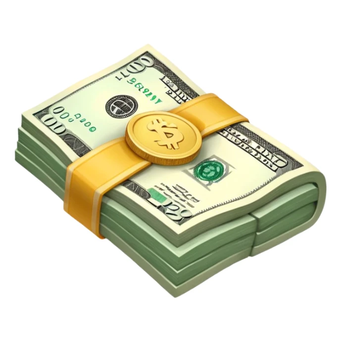 a wad of money  sticker