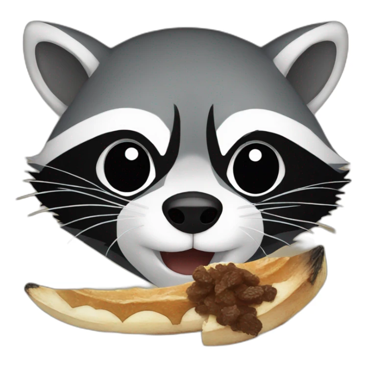 Raccoon eat raccoon sticker