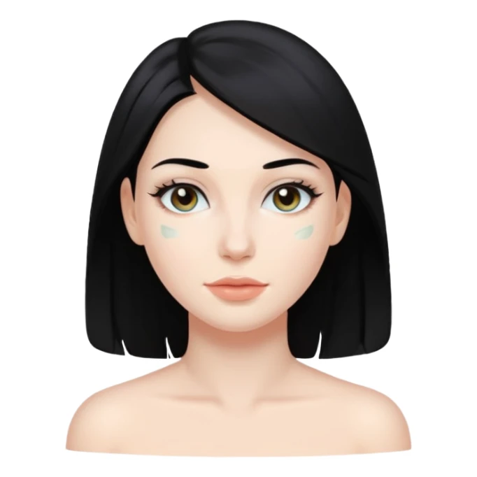 chemical peel black hair woman sticker