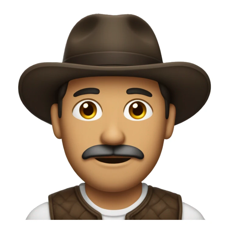 Hombre de piel morena sin bigote sin sombrero.  sticker