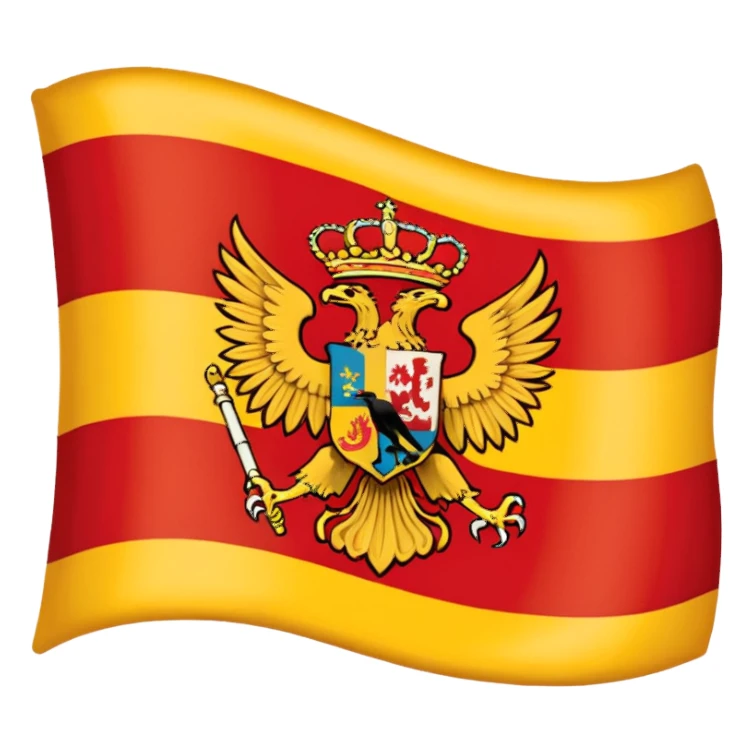 añade a la bandera de españa dos aguilas sticker