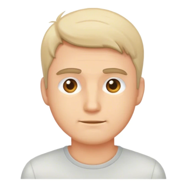 casual portrait of a man sticker