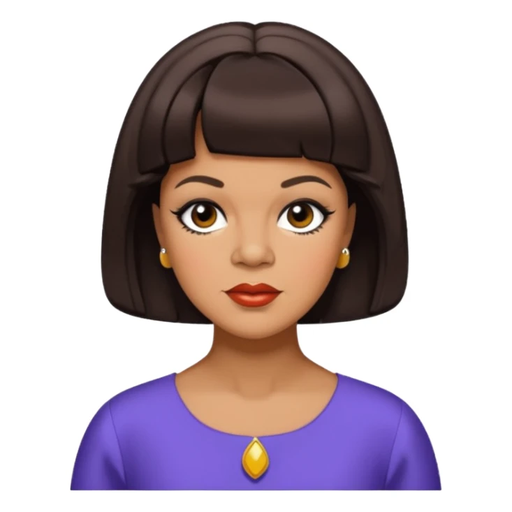 Florence Ballard with dark brown hair sticker