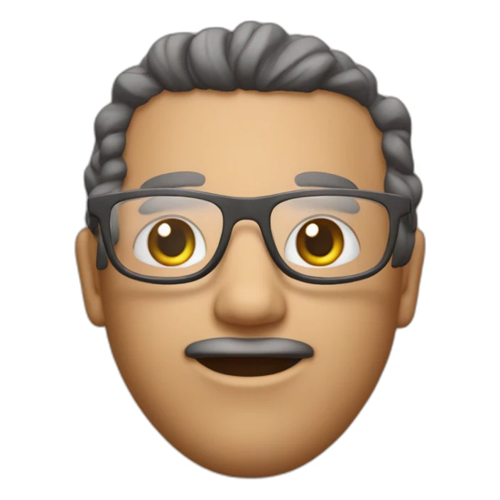 Piel blanca con cabello rosa claro y lentes  sticker