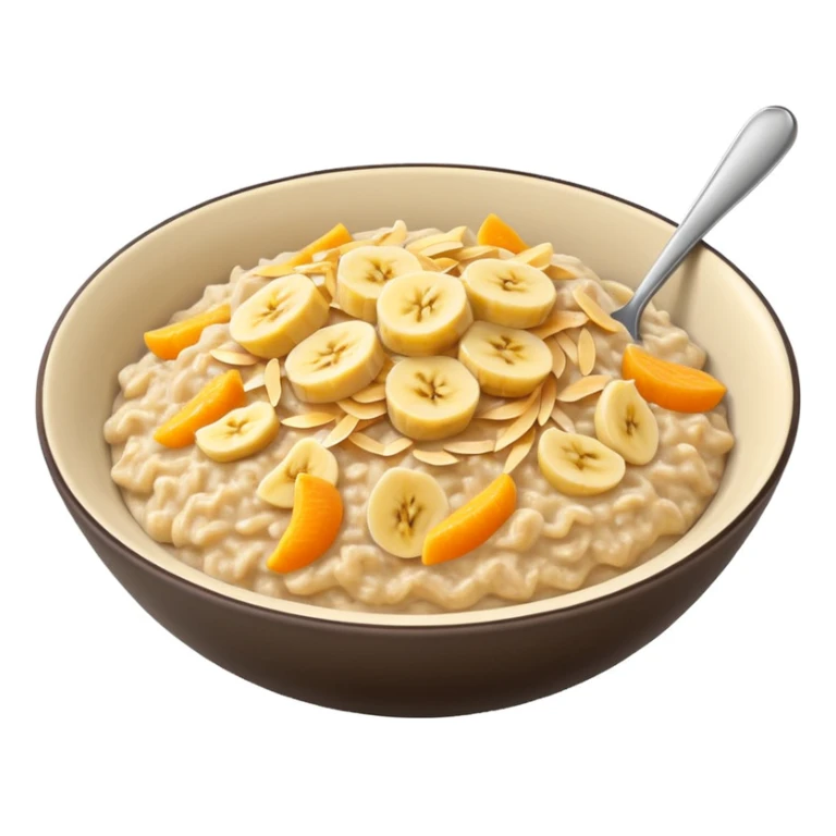 oatmeal with banana and cheese sticker