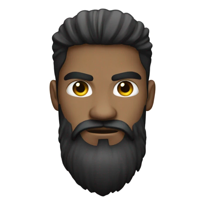 Swole white gamer with black beard sticker