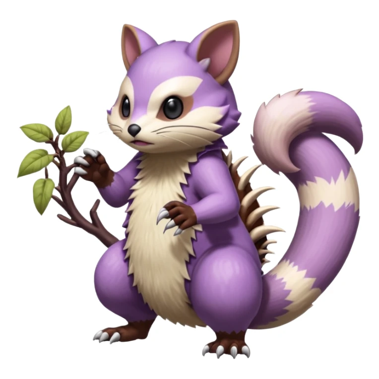 Badass Wisteria Demonic Furret-Machine-Pokémon sticker