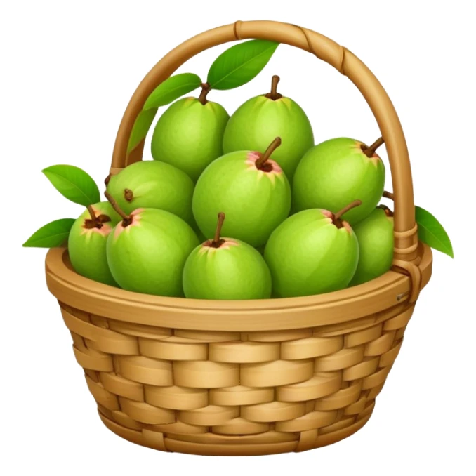 A small basket of guava fruits sticker