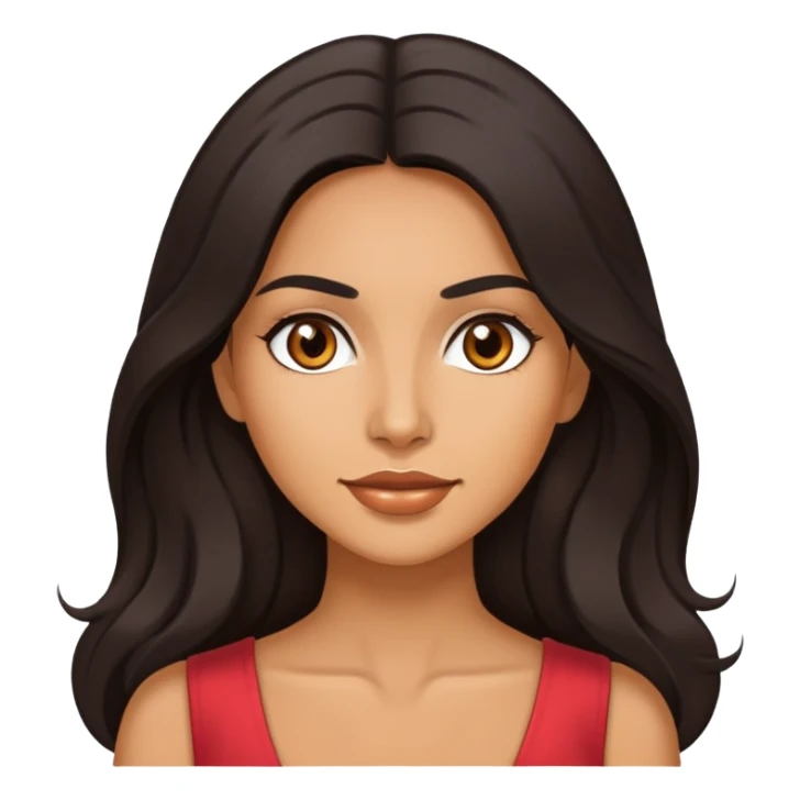 attractive Latina woman with long dark hair sticker