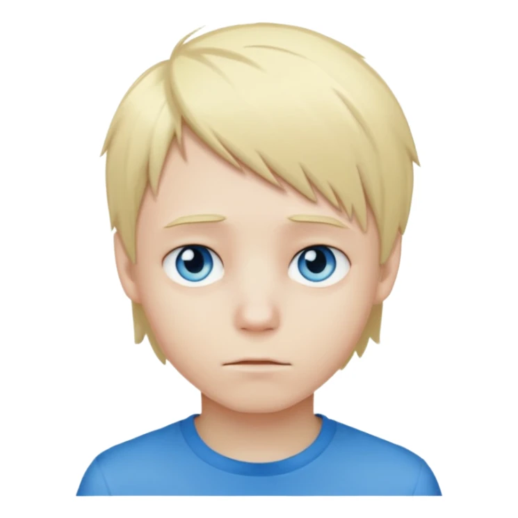 boy with blonde hair emo and blue eyes sticker