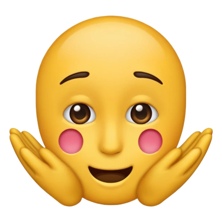 Make me a emoji backing off but embarrassed sticker