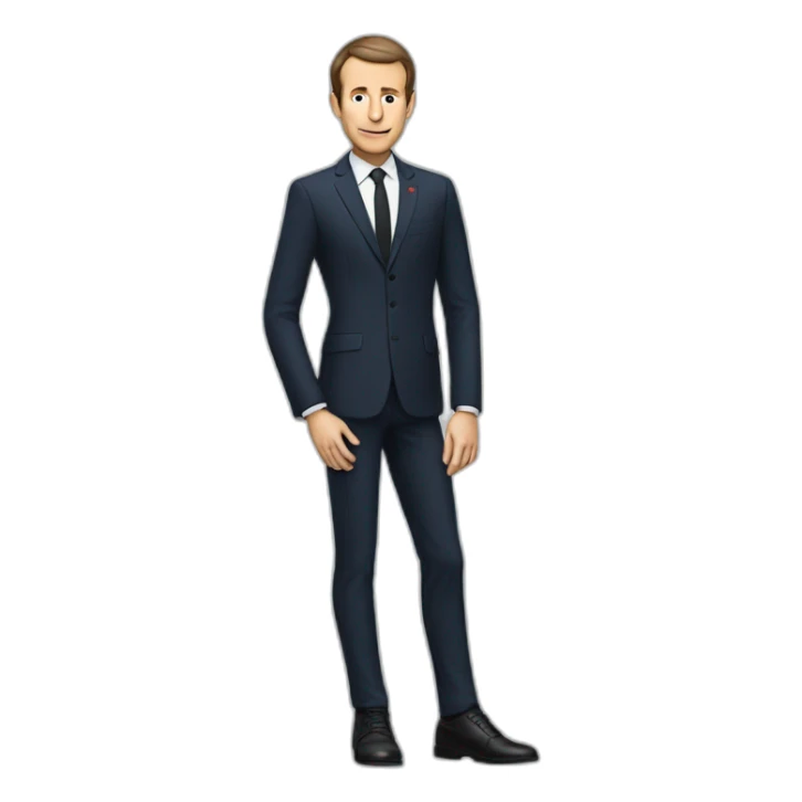 skinny macron body sticker