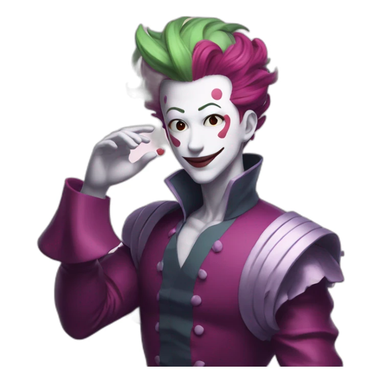 hisoka blowing kiss sticker