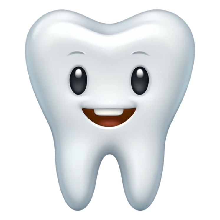 realistic tooth sticker