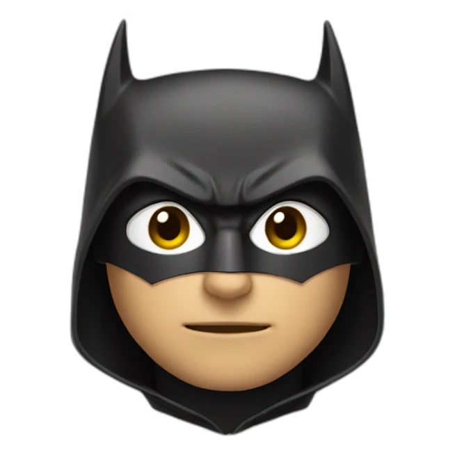 Batman with a hoodie over his suit sticker