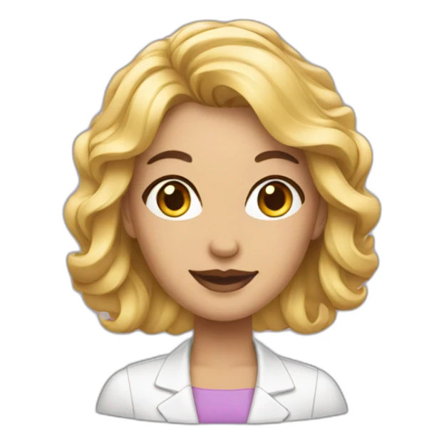 female beautician sticker