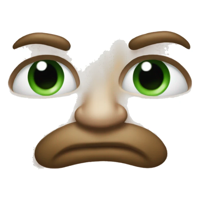 Nose scrunch disgust emoji sticker