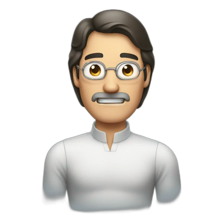 Steven jobs yelling to a girl sticker