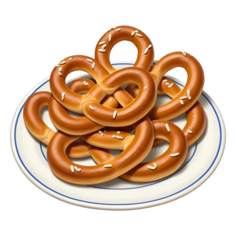 Plate of Pretzel sticker