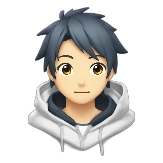 Kazuma de konosuba avec son sweat-shirt du Japon  sticker