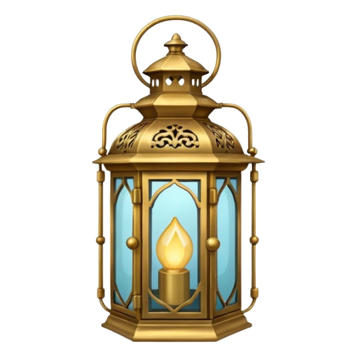 antique lantern sticker