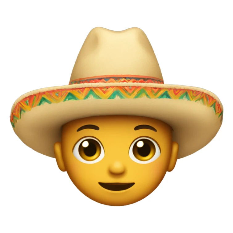 Baby in sombrero sticker