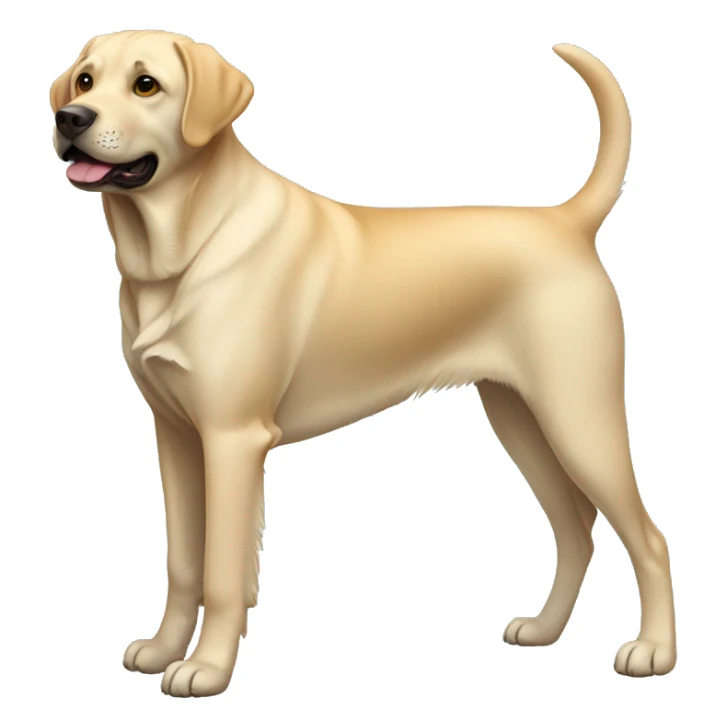 full body labrador sticker