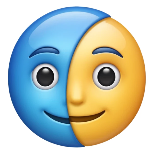 iOS-style 3D emoji: three curved lines radiating outward sticker