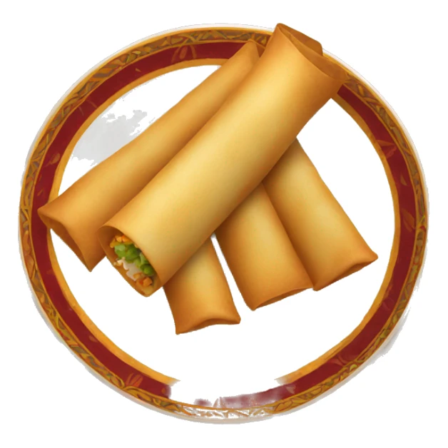 plate of lumpia sticker