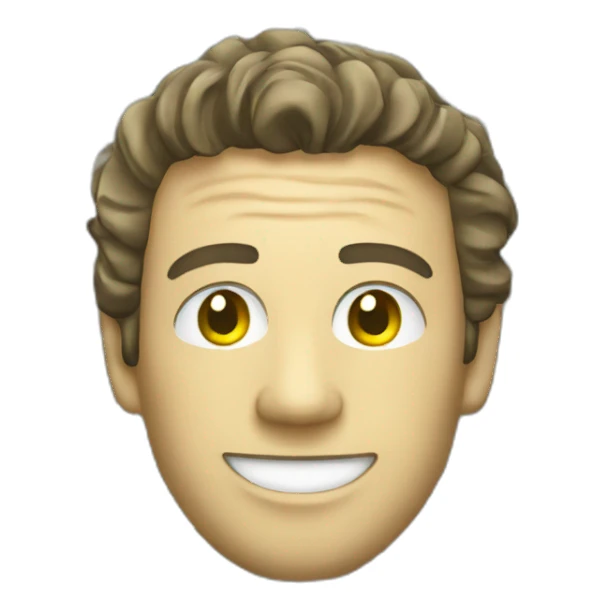 smiling man constructed out of dollar bills sticker