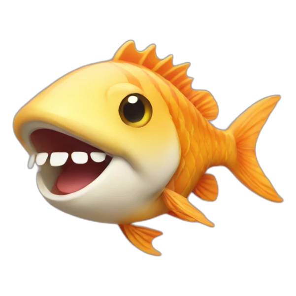 laughing fish sticker