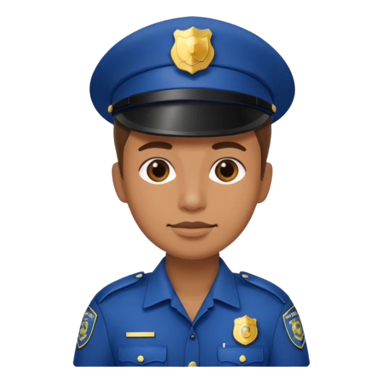 photographer with police uniform sticker