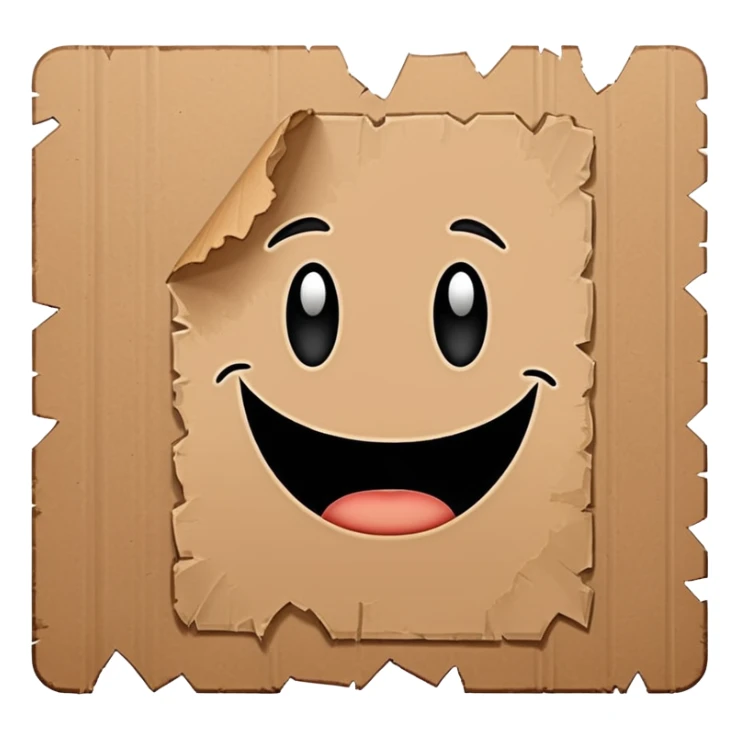 homeless cardboard sign icon sticker