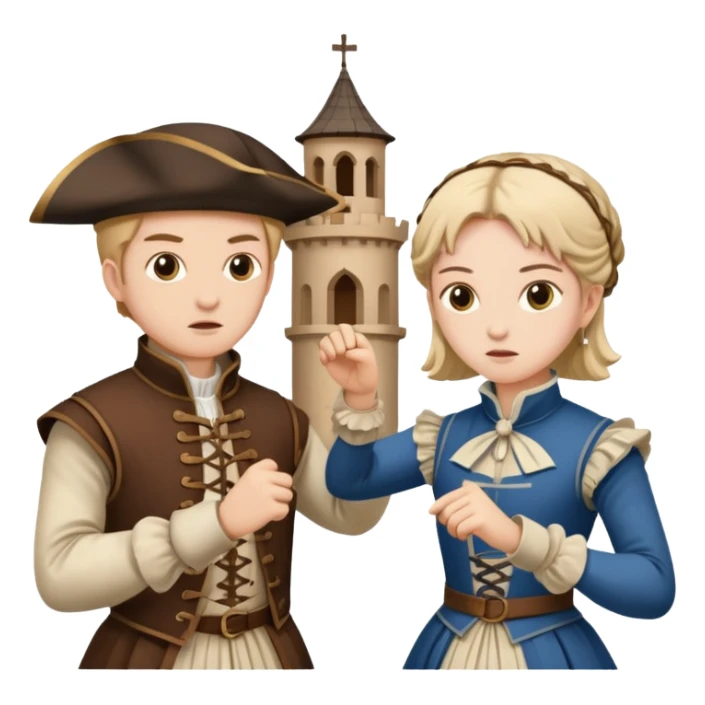 2 people fighting over achitecture style 16th century architects sticker