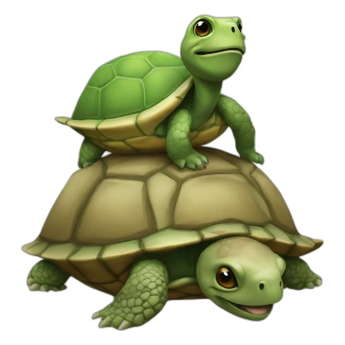 Une tête de mort sur une tortue sticker