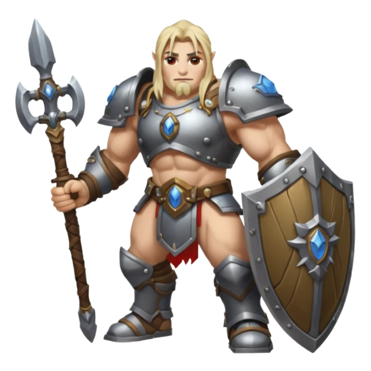 emoji representing the tank role in World of Warcraft, featuring a sturdy shield or armored figure sticker