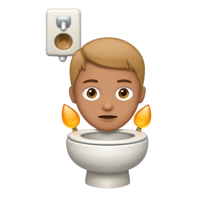 Person in a toilet sticker