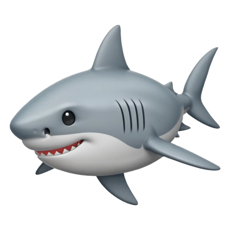 can you make me a shark emoji that’s sighing  sticker