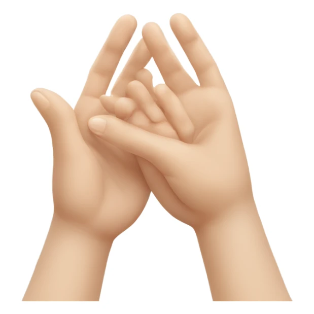 Tips of fingers touching other persons fingers  sticker