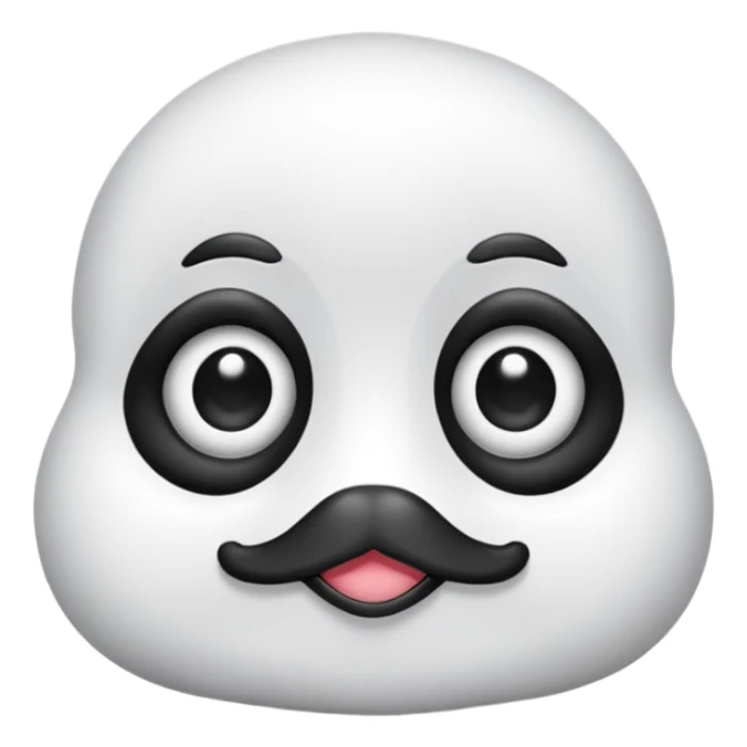 Crea una cría de foca arpa (conocida como whitecoat) descansando sobre el hielo.Es prácticamente una esfera perfecta de pelaje blanco y esponjoso.Tiene ojos oscuros, una nariz negra pequeña y bigotes largos que resaltan sobre su cara clara sticker