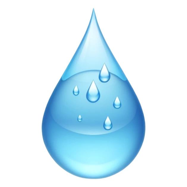 a drop of water sticker