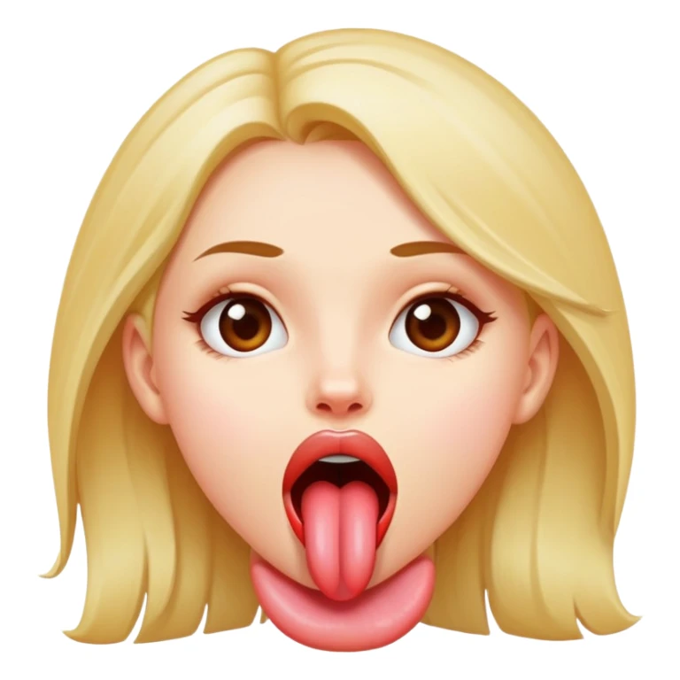 girl with tongue out sticker