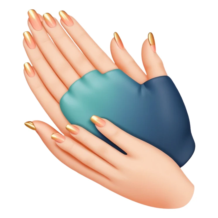 Soft Neutrals → Beige hands + slate blue accents 🌫 Warm Gradient → Peach to mint with gold sparks 🌟 Bold Monochrome → Navy + silver lines 🌌 sticker