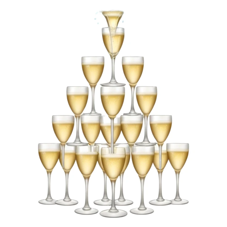 champagne tower sticker