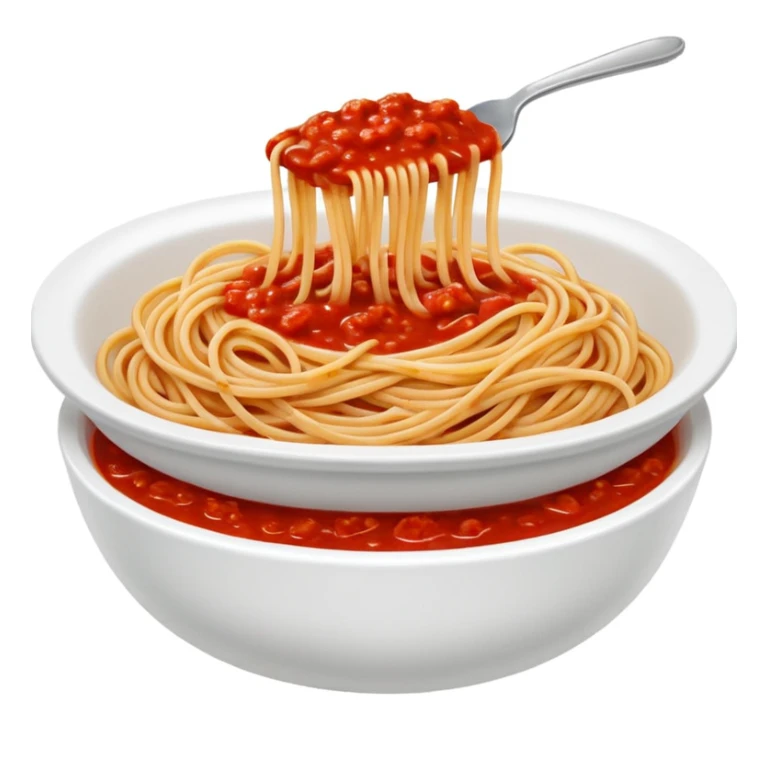 spaghetti pasta with tomato sauce in de top sticker
